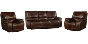 Vail - Power Reclining Sofa Set Dark Brown 3 Pc. Sofa, 2 Recliners