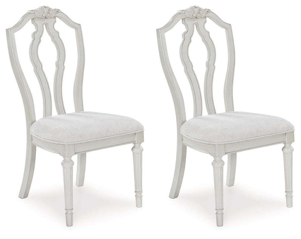 Montelaine - Antique White - Dining Upholstered Side Chair (Set of 2)