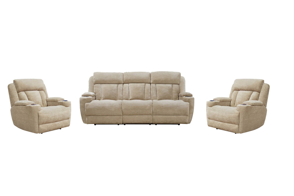 Dalton - Power Reclining Sofa Set Dark Gray 3 Pc. Sofa, 2 Recliners