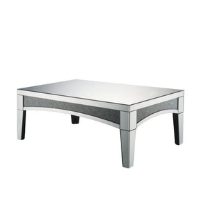 Noralie - 48" Coffee Table - Mirrored & Faux Diamonds