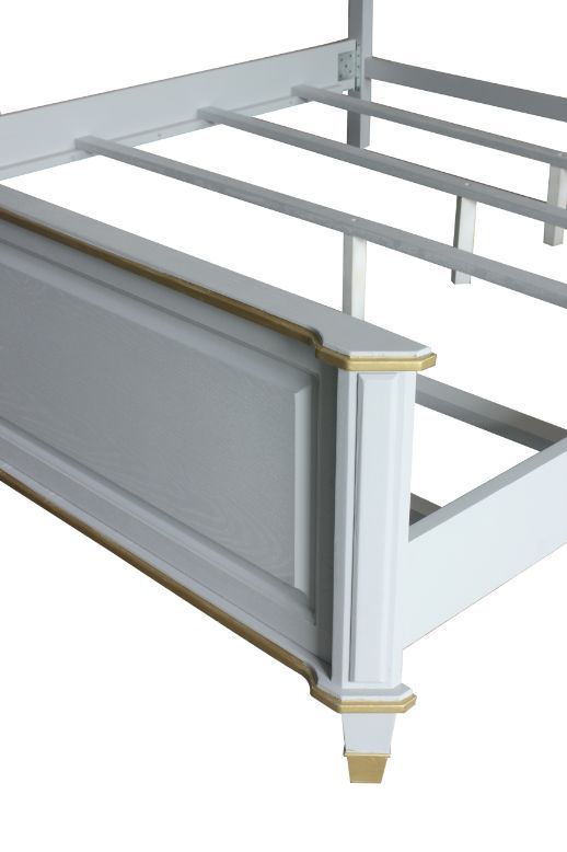 House Marchese - Traditional - Bed Pearl Gray