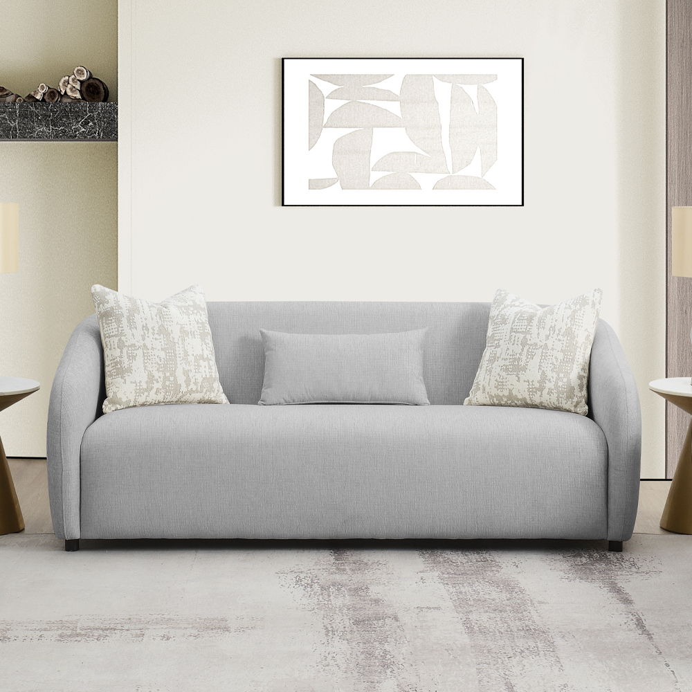 Etienne - Sofa With 3 Pillows Beige Linen