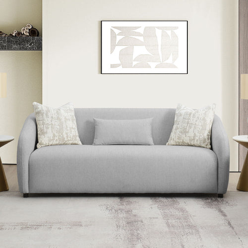 Etienne - Sofa With 3 Pillows Gray Linen