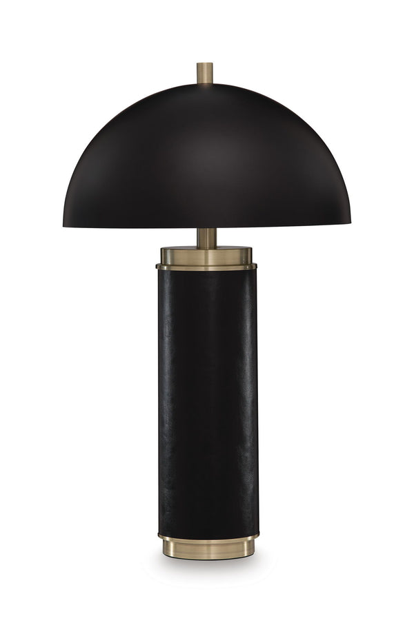 Lemland - Metal Table Lamp - Black / Gold Finish
