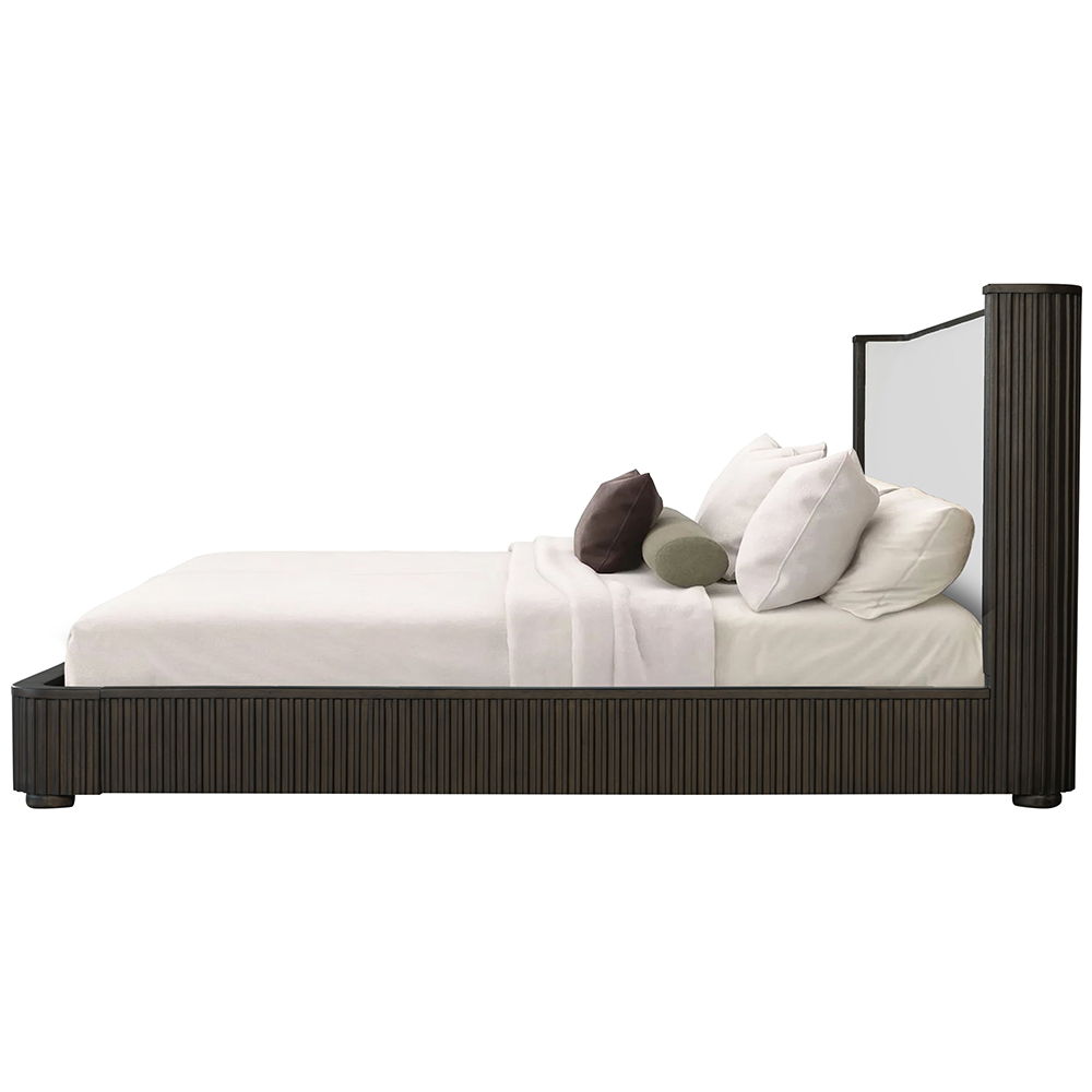 Clayten - Bed Dark Brown