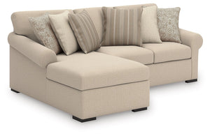 LadyMae - Sectional Beige 2 Pc. Left Arm Facing Corner Chaise Sectional