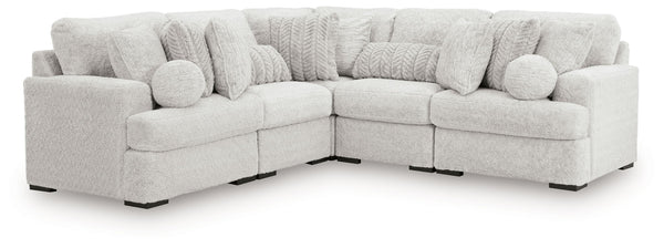 Cuddle Plush - Sectional White 5 Pc. Sectional