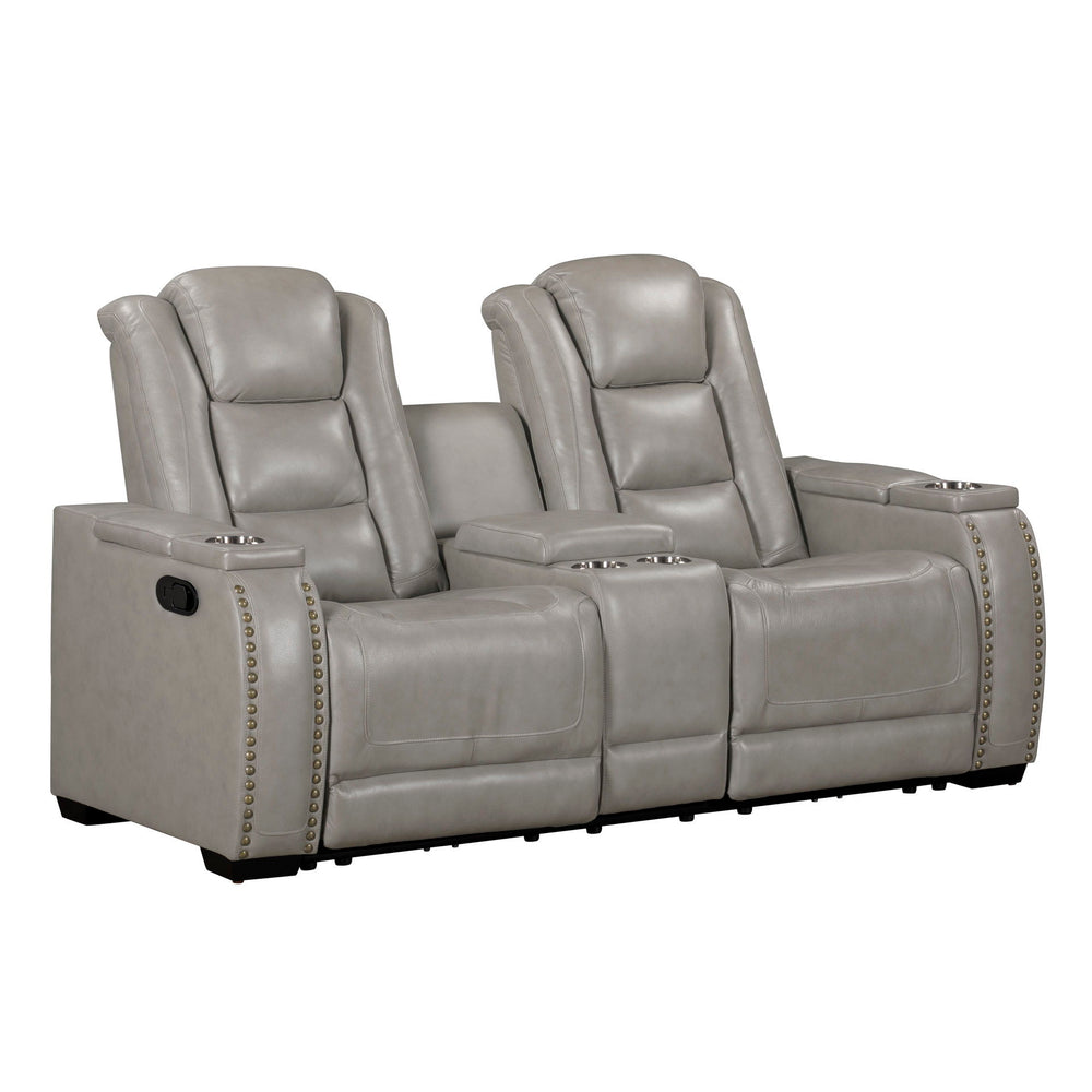 Breckenridge II - Reclining Loveseat Gray Manual Reclining