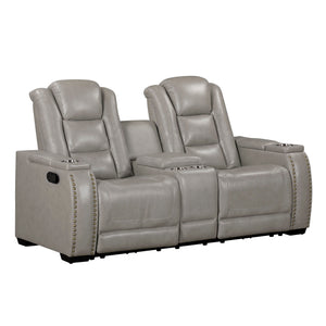 Breckenridge II - Reclining Loveseat Gray Manual Reclining