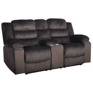 Willow - Console Loveseat With Dual Recliners Dark Brown