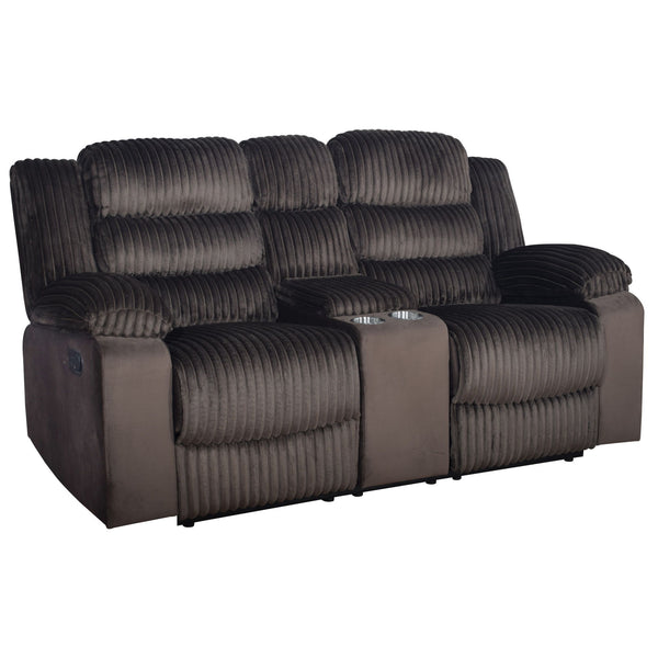 Willow - Console Loveseat With Dual Recliners Dark Brown