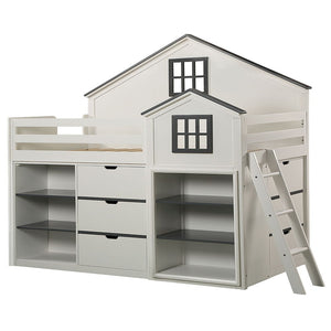 Ratana - Cabinet - Gray & White