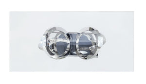 Finley - Dining Table - Clear Glass Top & Mirrored Silver