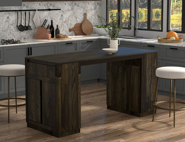 Mezquite - Kitchen Island - Dark Brown