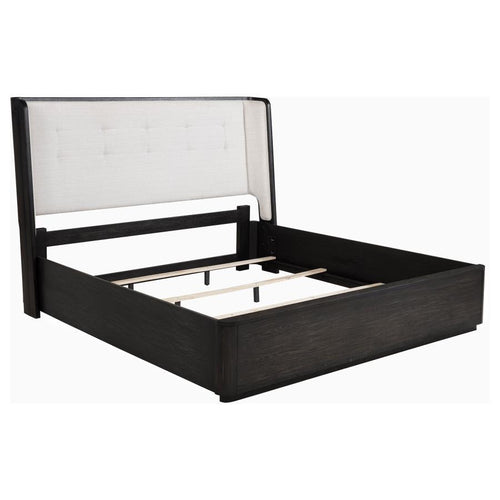 Leandro - Wingback Bed Black