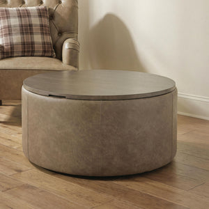Bethanstone - Storage Ottoman - Warm Brown