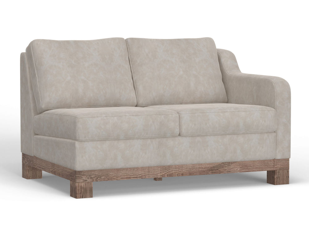 Samba - Sectional Right-Arm Loveseat Pearl Silver