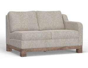 Samba - Sectional Right-Arm Loveseat Pearl Silver