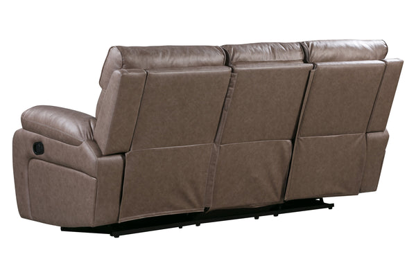 Theon - Manual Sofa With Drop Down Table - Stokes Toffee