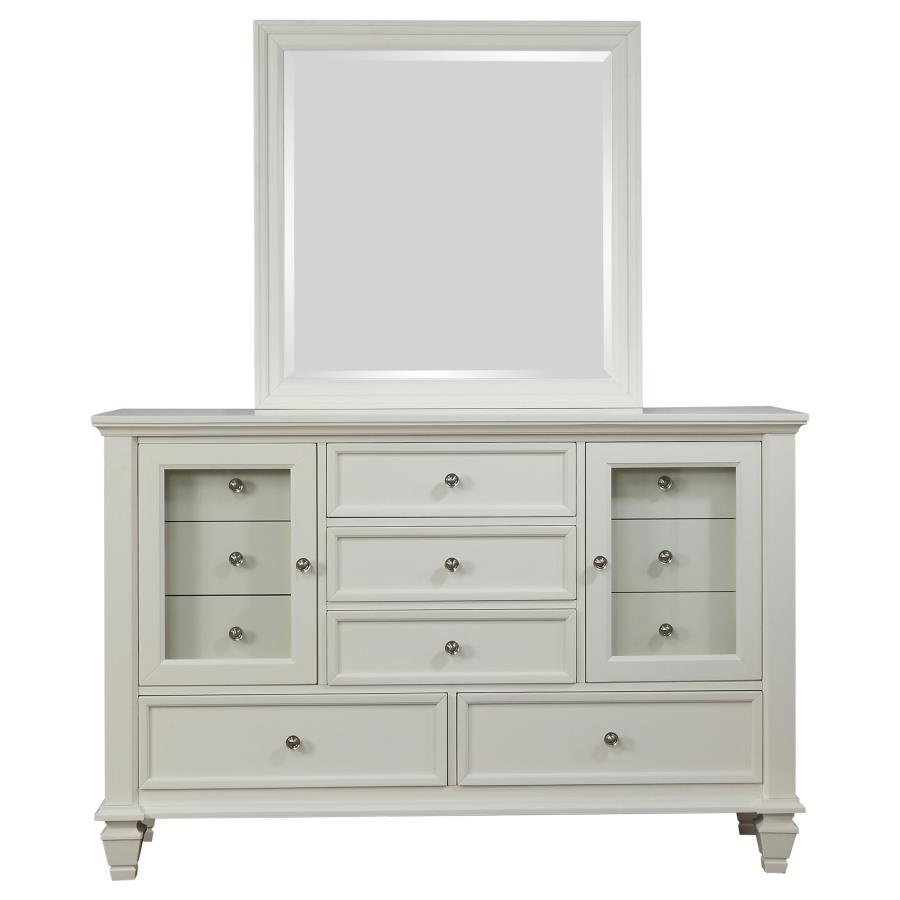 Sandy Beach - 11-drawer Dresser With Mirror White