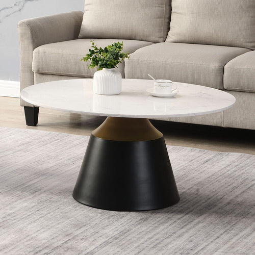 Jaramillo - Table White Natural & Black Coffee Tables