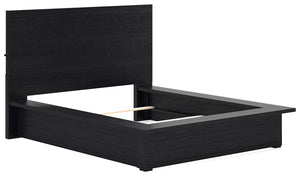 Londer - Queen Panel Bed - Black