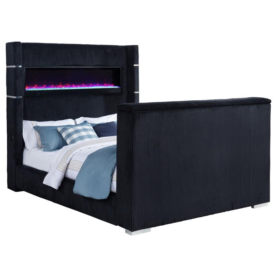 Tisdall - Flame Visualizer TV Bed Black