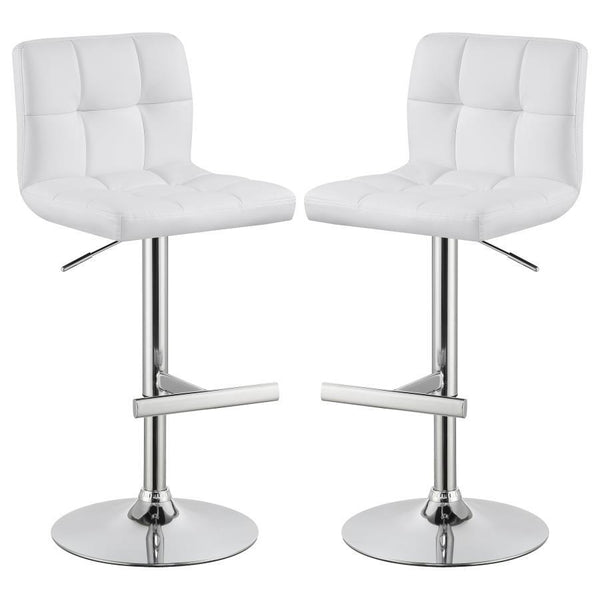 Lenny - Upholstered Adjustable Bar Stool (Set of 2)