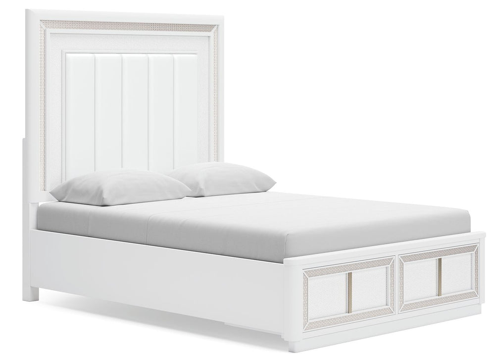 Chalanna - Upholstered Storage Bed White