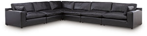 Emilia - Sectional Black 6 Pc. Sectional