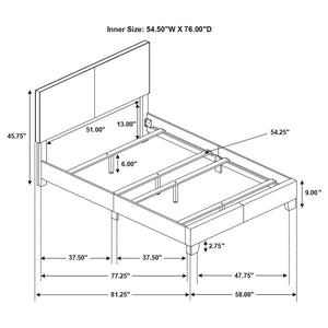 Dorian - Upholstered Panel Bed