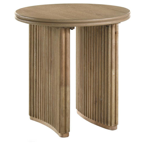 Adina - Round Wood Table Light Brown End Tables