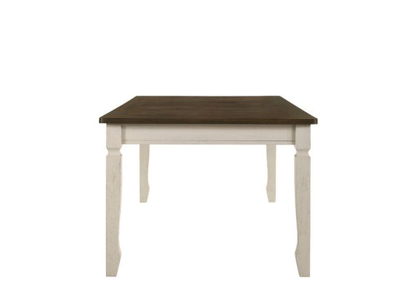 Fedele - Dining Table - Weathered Oak & Cream