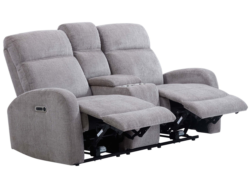 Tuscany - Power Reclining Console Loveseat - Whiskers Nature