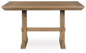 Ridgester - Rectangular Dining Room Counter Table - Light Brown
