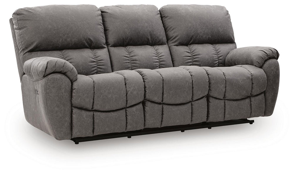 Bakerstein - Power Reclining Sofa With Adjustable Headrest - Galaxy