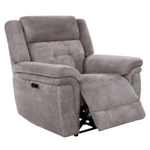Richland - Power Recliner Bristol Grey 1 Piece