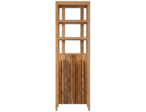 Porter - 2 Door Bookcase - Brown