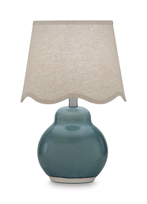 Byronburg - Ceramic Table Lamp - Blue / Beige