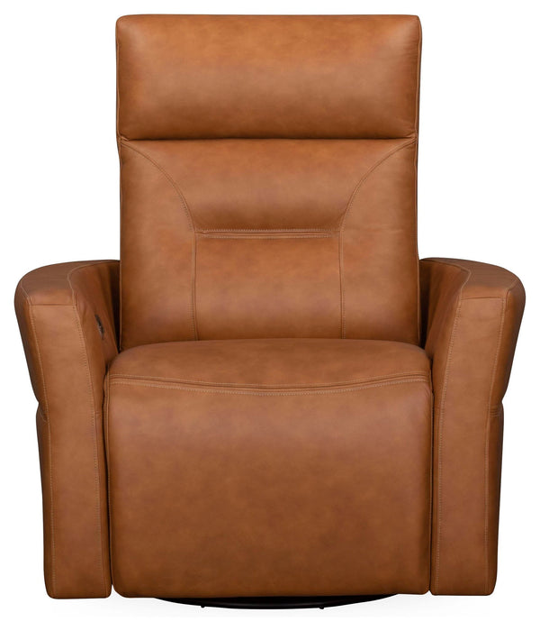 Remmington - Power Swivel Glider Recliner Vintage Caramel 1 Piece