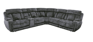 Dalton - Modular Power Reclining Sectional Lucky Charcoal 6 Pc. Sectional