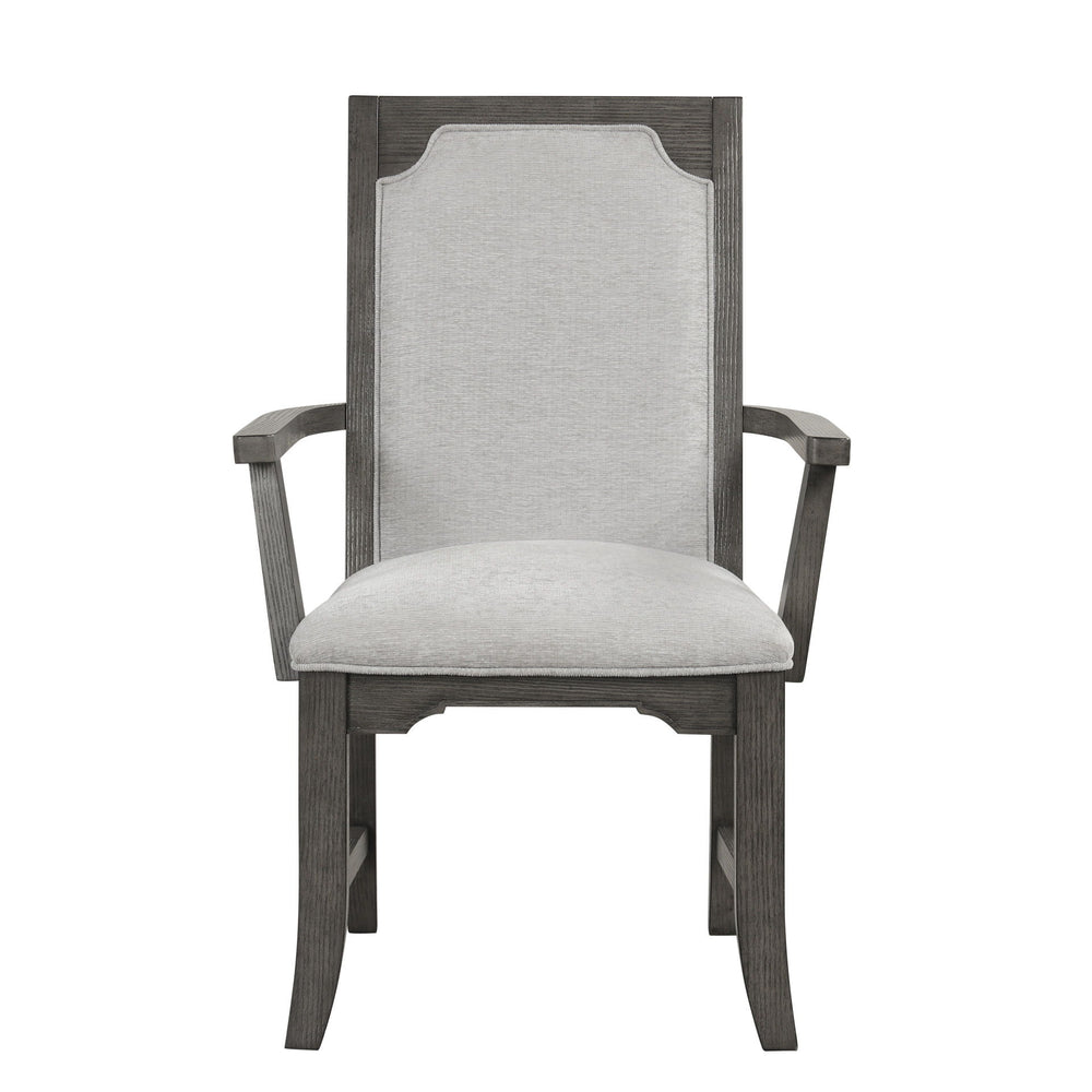 Lisbon - Dining Arm Chair (Set of 2) - Gray
