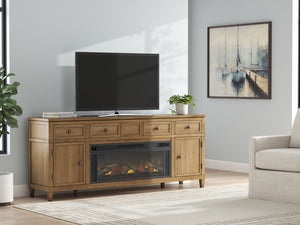 Sharlance - 81" TV Stand With Electric Fireplace