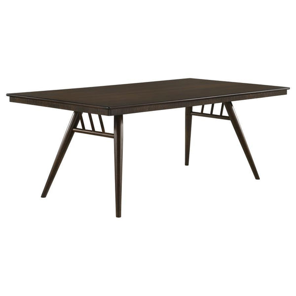 Wes - Rectangular Wood Dining Table - Dark Walnut