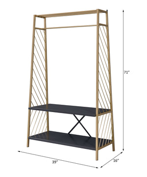 Pahor - Hall Tree - Gold & Black