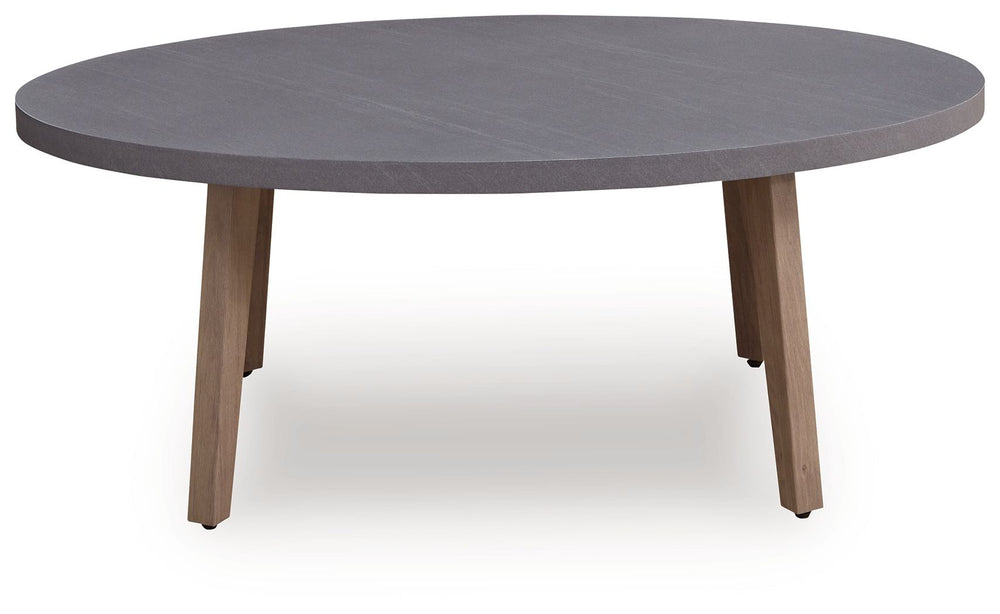 Harmony Headlands - Oval Cocktail Table - Natural / Gray