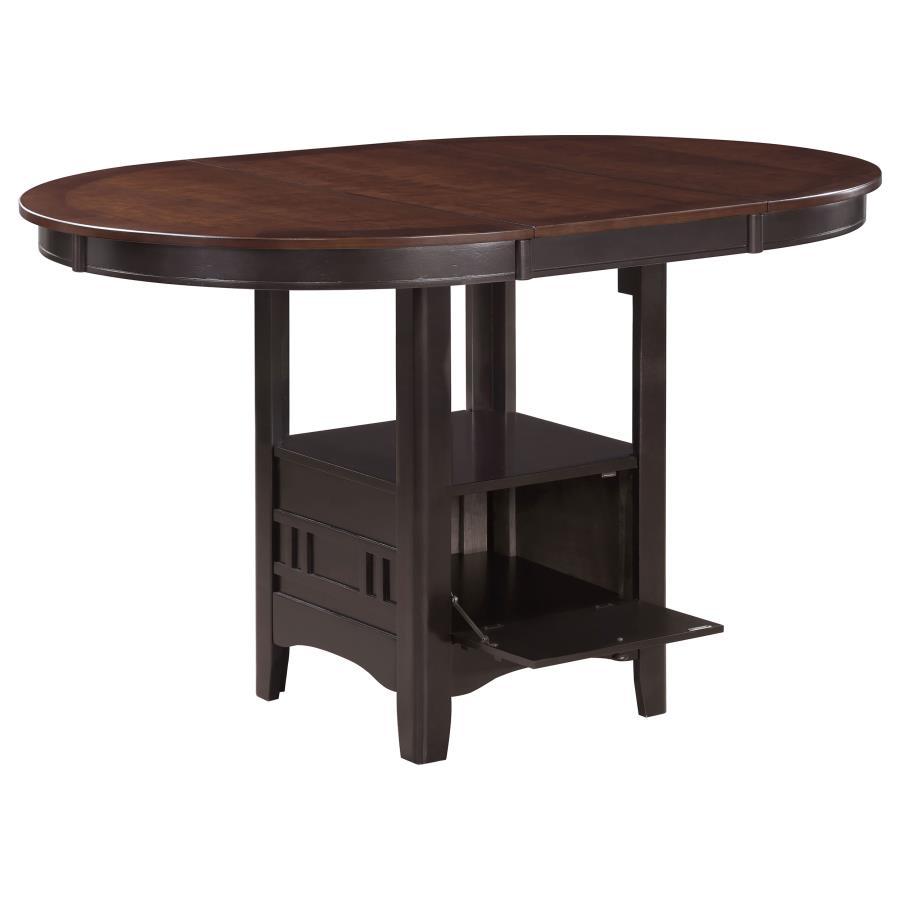 Lavon - Oval Extension Counter Dining Table - Light Chestnut