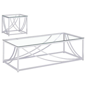 Lille - Glass Top Coffee And End Table Set