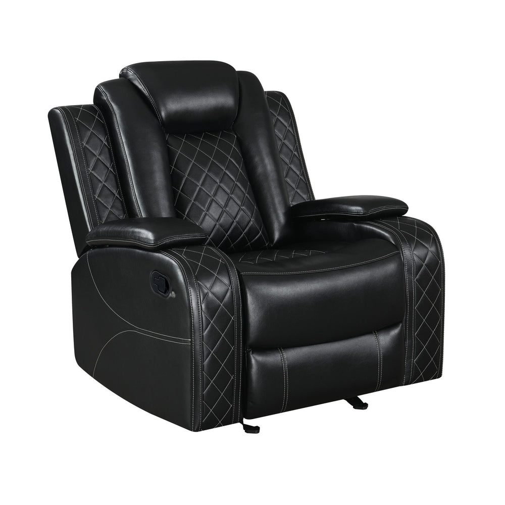 Orion II - Glider Recliner Black Manual Reclining