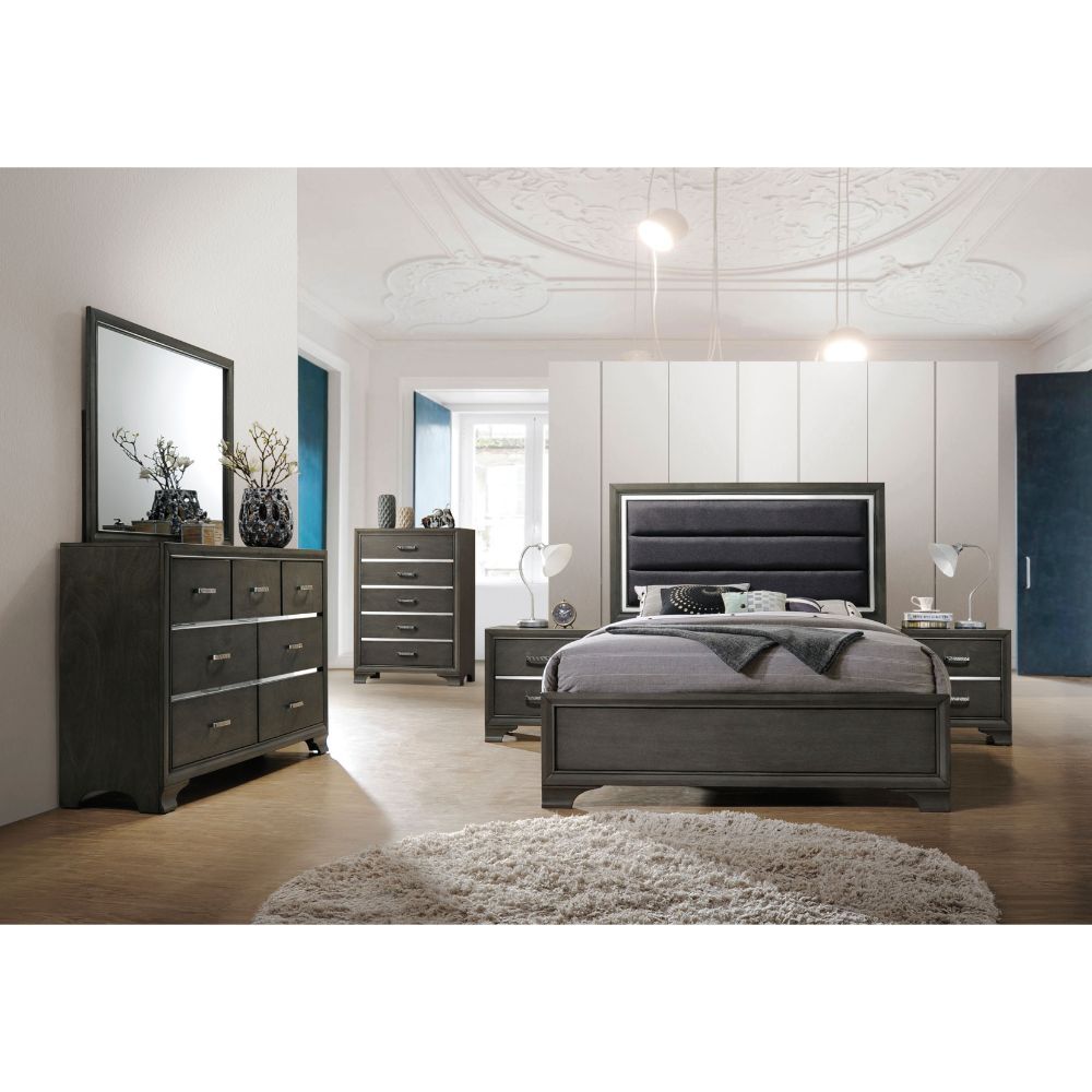 Carine II - Bed Gray
